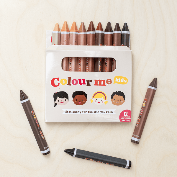 Colour Me Kids - 12 Non-toxic Skin Color Crayons
